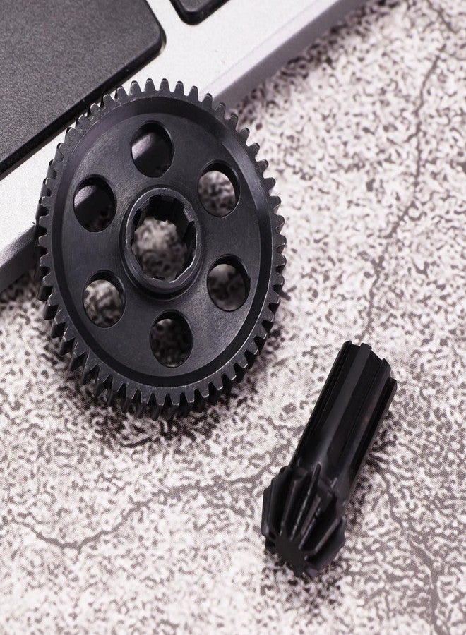 Mesimsple Steel Main Spur Gear and Input Gear for 1/14 14301 14302 14209 14210 1/16 16207 16208 16209 16210 H16 H16PL H16DR H16BMD Series Upgrades Part - Image 4
